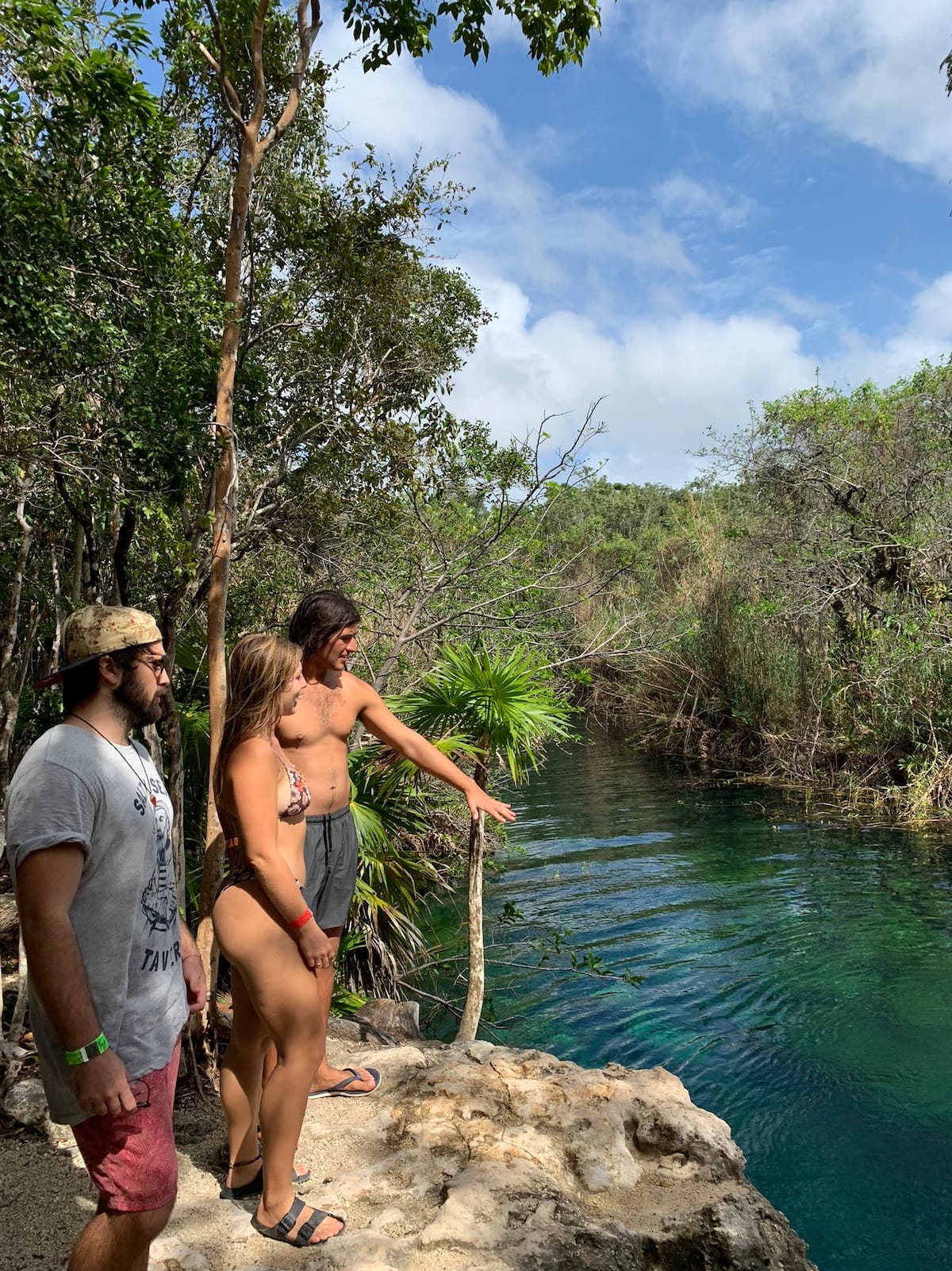 friends at one of the best tulum cenotes in mexico - natural jungle river | Cenotes Tours Tulum
