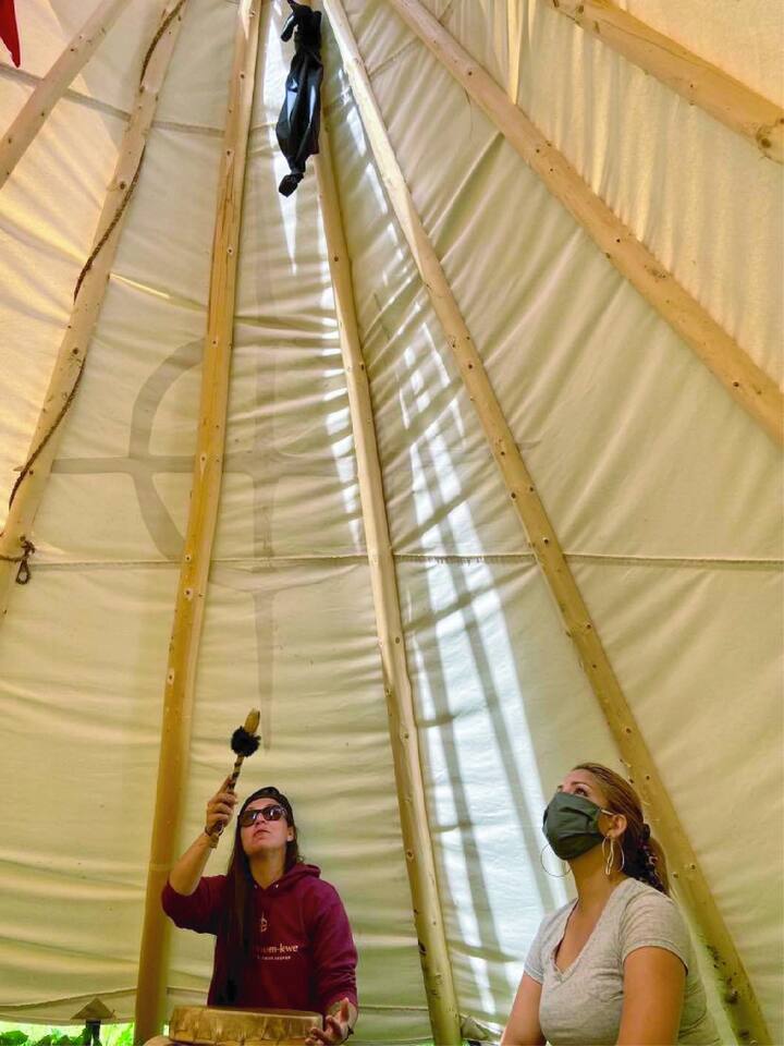 Teachings and Discussions on the Tipi, the poles, and all the protocols