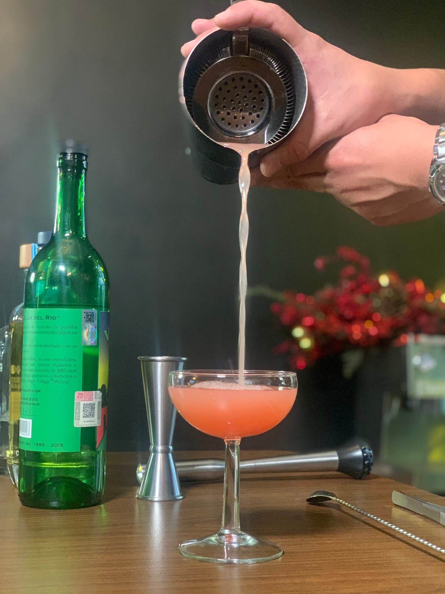 mezcal mixology preparation