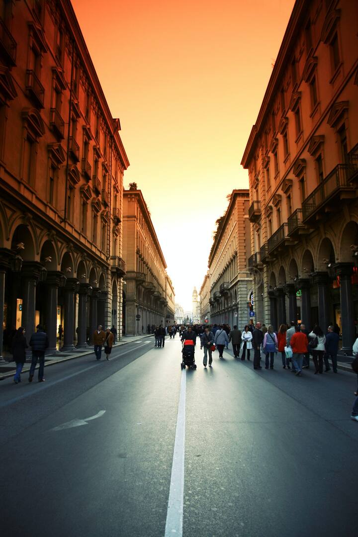 Turin sunset