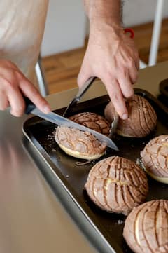 Bake traditional Mexican bread with a local baker