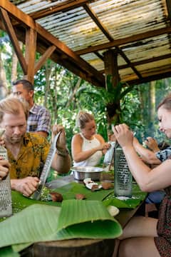 მოამზადეთ საჭმელი ტყეში