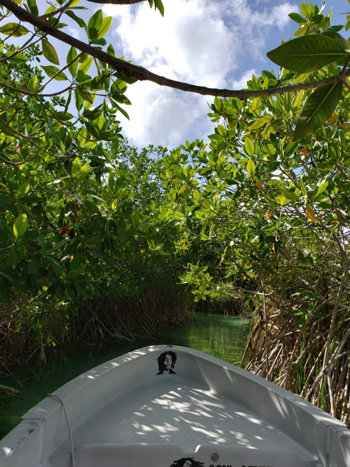 man enjoying the sian kaan biosphere