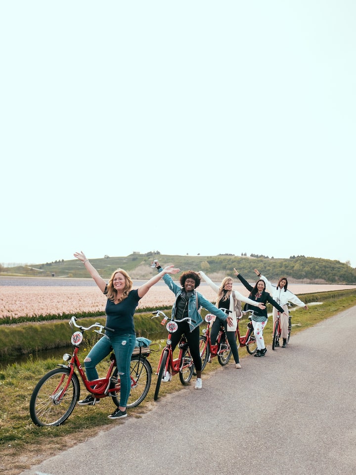 Fotoshooting In Tulpenfeldern Lustige Radtour Airbnb