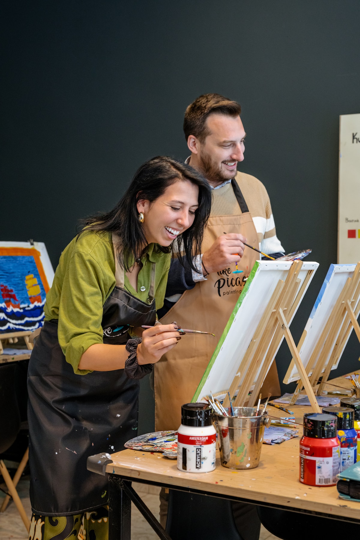 Paint and sip in Athens