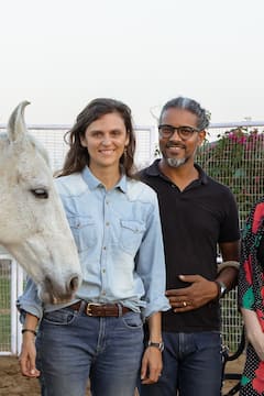 Whisper with Marwari horses