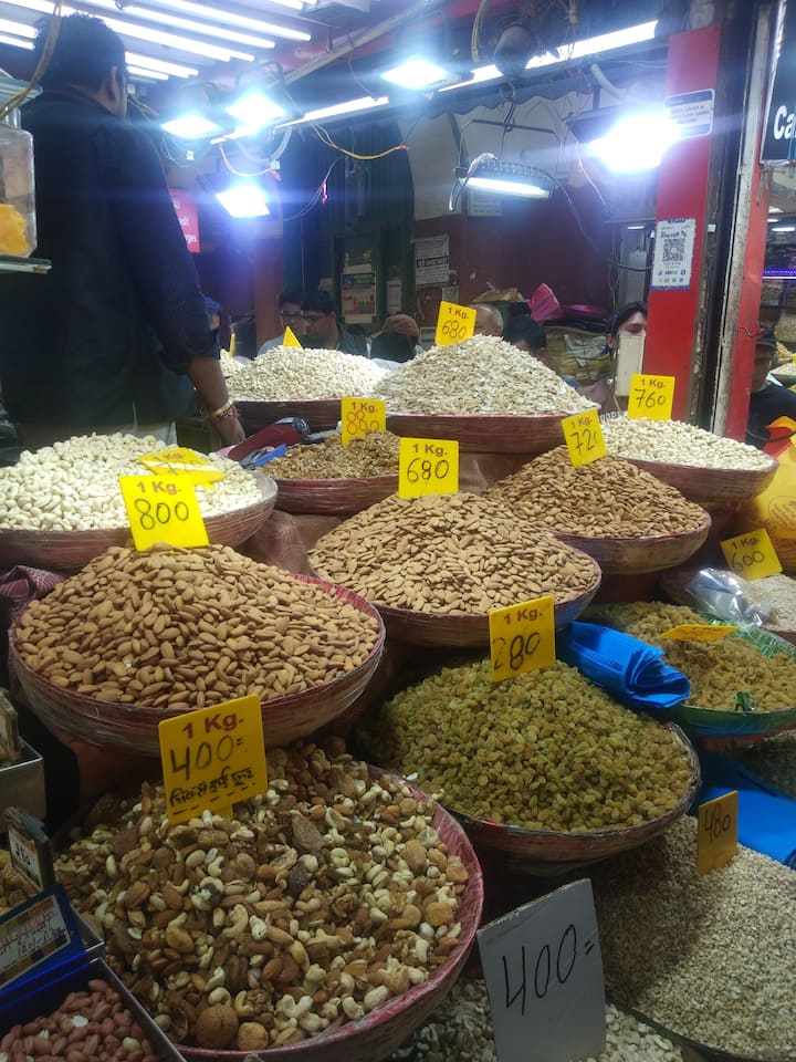 Spices and Dry Fruits at Spice Market