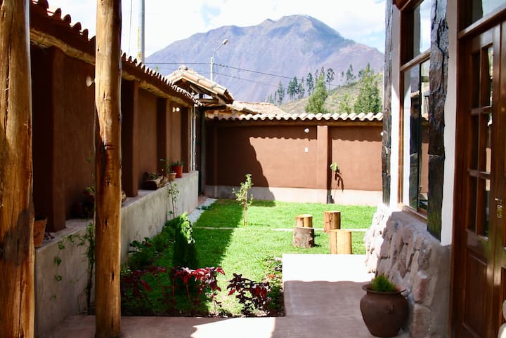 Hot tub cabin at Sacred Valley