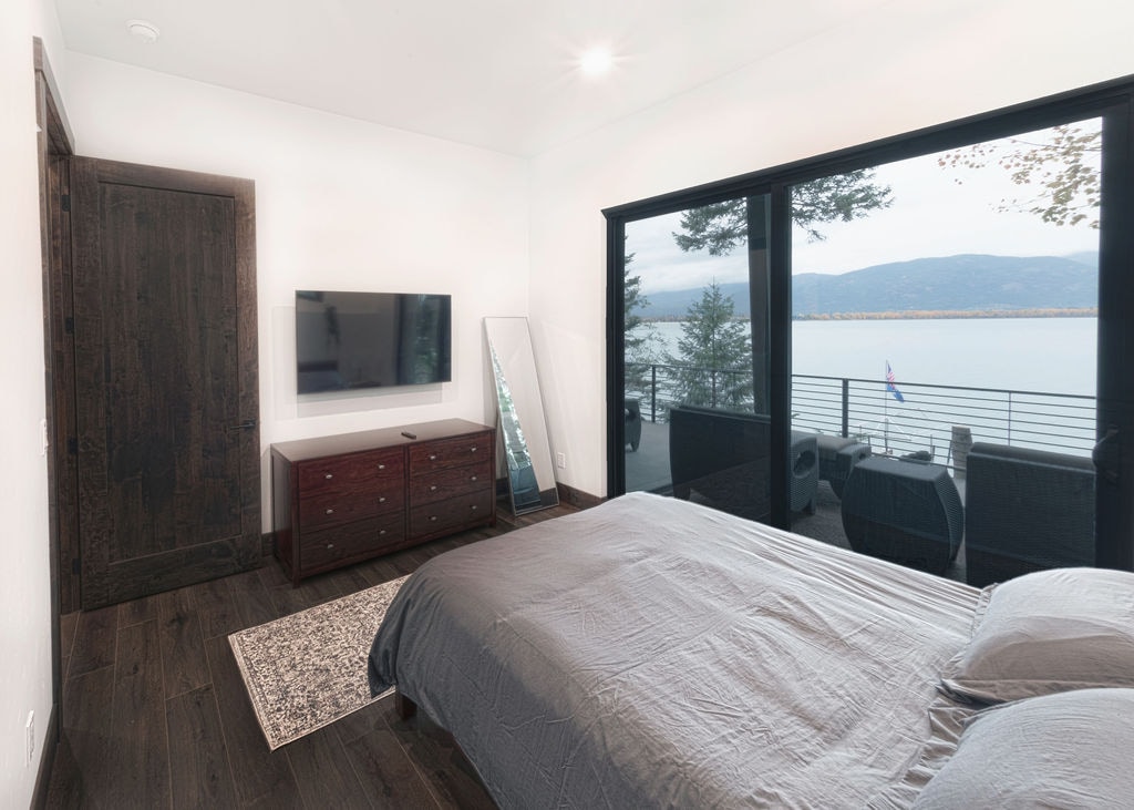 At night you can see the lights of Sandpoint.