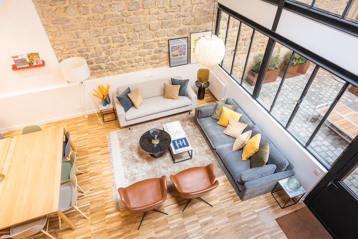 Magnifique Loft D'architecte - 10 Pers - Metro - Saint-Gratien