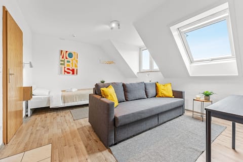 Erfolgreiche Airbnb-Immobilie: Helles modern Studio near BTU in Cottbus