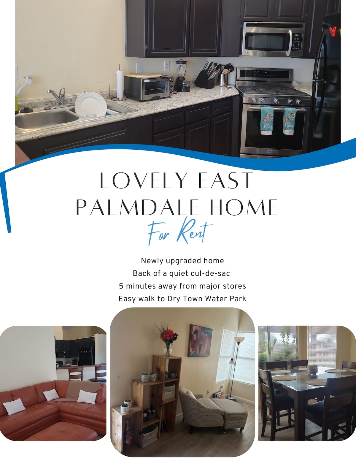 The kitchen area is equipped with modern appliances, including a microwave and stove. A clean countertop space is presented alongside cabinets. A cozy living room corner features a comfortable sofa and a dining area fills the adjacent space with a table and chairs, allowing for shared meals.