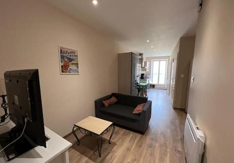 Successful Airbnb property: Charming 2-room apartment at the foot of the thermal baths in Allevard