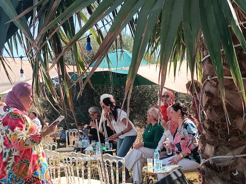 Espace ouvert avec bangalow