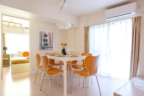 Meguro Station 2 ｜ Shinagawa, Ebisu, Roppongi Near ｜ Meguro River within 10 ｜ 2LDK ｜ Unlimited Wi-Fi ｜ 205