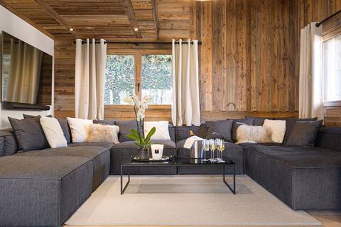 Chalet 5* swimming-pool, sauna, cinema, 20 people