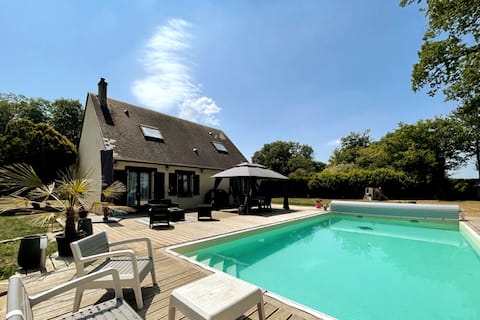 BoiKlo - Piscine chauffée/Billard/Spa nordique 10p