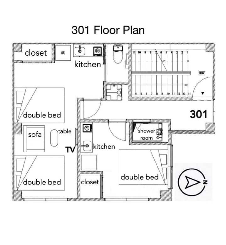 Shinjuku Area｜family-apartment｜4 Min To Subway*301 - 신주쿠구