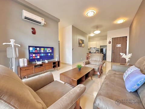 Twin Tower • 2 Bedroom • 6 Pax • Johor Bahru • City View