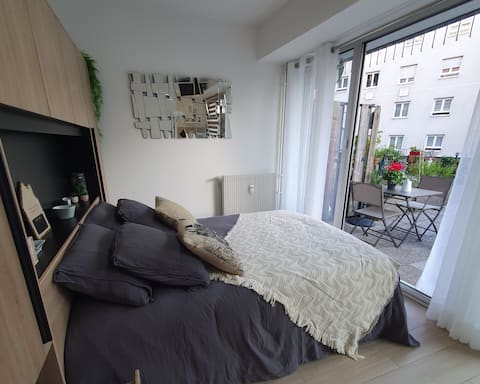 Annonce Airbnb populaire: Club Appart 25m² Wifi6 Parking à Vernon