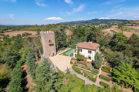Villa + Tower near Florence, Italy
