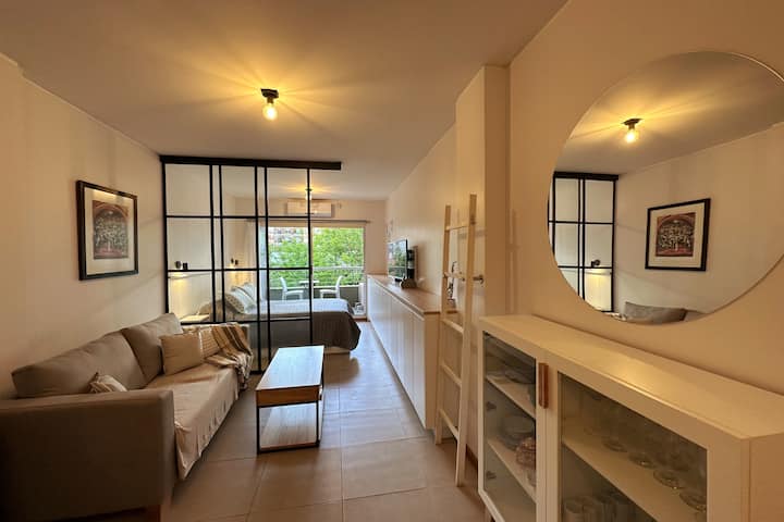 Monoambiente con seguridad 24 h en Villa Crespo