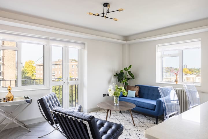 Lux Regents Park 2 bed 2 bath penthouse with Ac