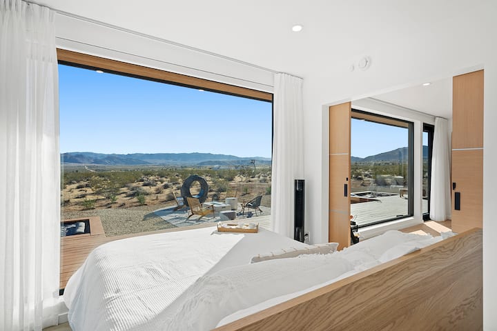 Master bedroom facing sunrise