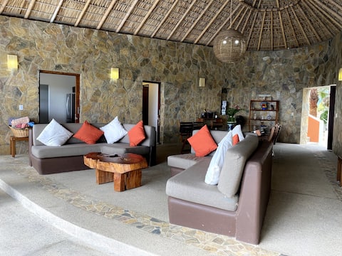Popular Airbnb listing: Casa Nopalito: Ocean Villa W/ Chef & Pickleball in Santa María Colotepec