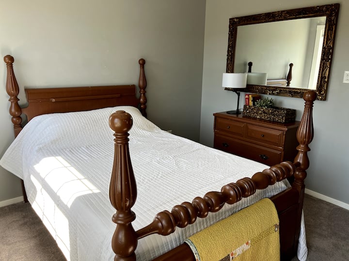 Bedroom with full bed