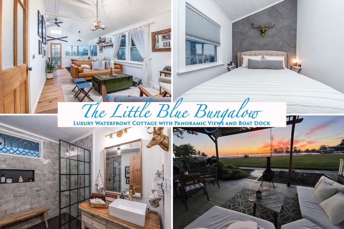 Little Blue Bungalow - Amazing Views + Boat Dock! - Houses for Rent in  Russells Point, Ohio, United States - Airbnb