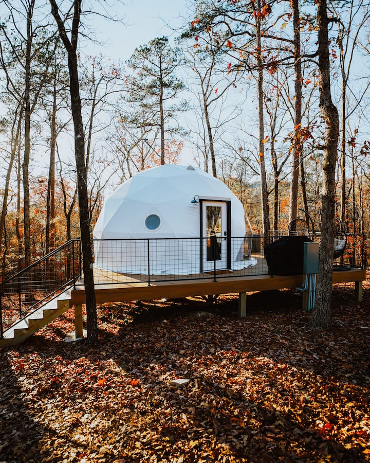 Quapaw Geodesic Dome | Starlight Haven - Dome houses for Rent in
