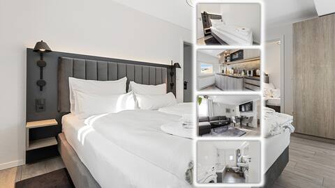BRiGHT: Suite M for 3 | 2 bedrooms | central