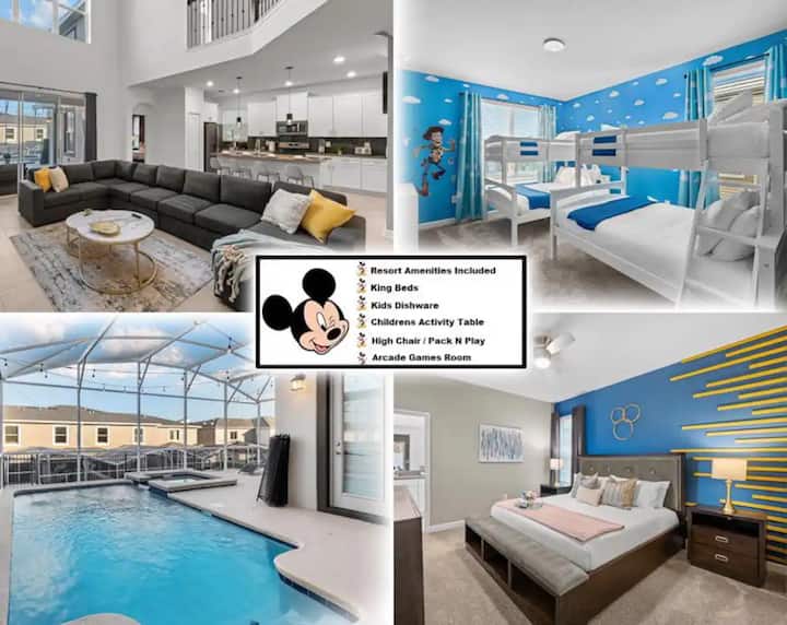 5BD/5BA Pool Spa 4min Walk to New Clubhouse! Houses for Rent in