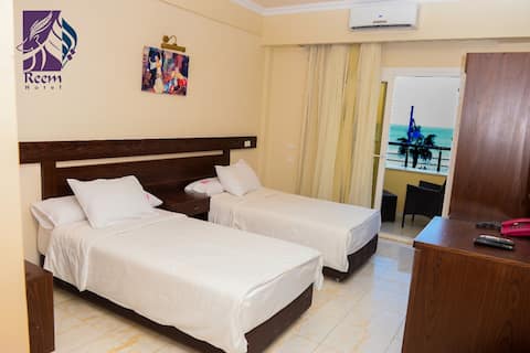 sea view room - reem hotel marsa matrouh - stunning sea view room