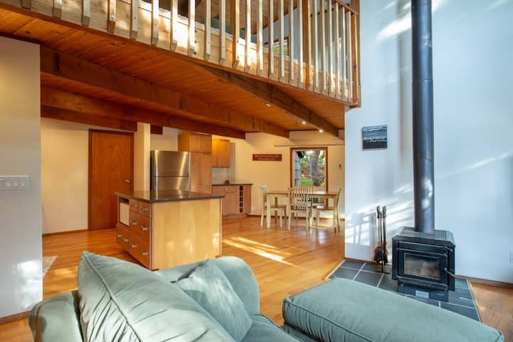 Spacious downstairs kitchen, living and dining space.