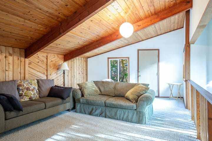 Upstairs television and playroom