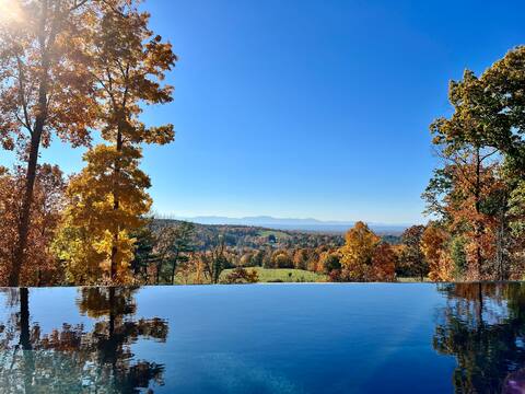 Modern retreat, Catskill views from Pool & Hot Tub