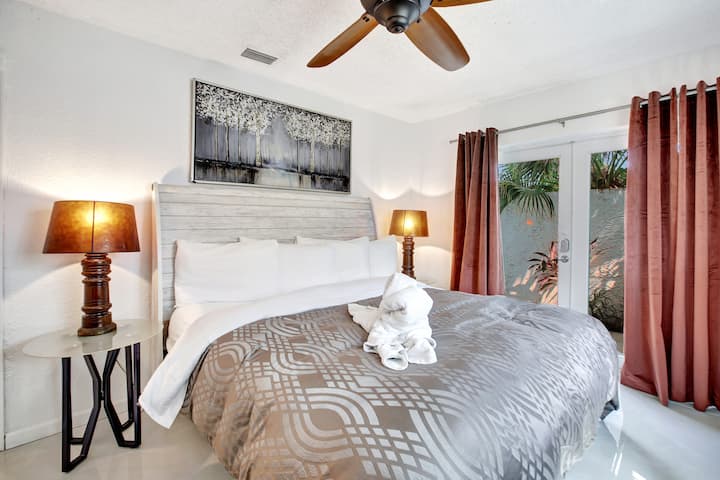 A king-sized bedroom is the epitome of luxury and comfort, offering ample space to unwind and recharge.
