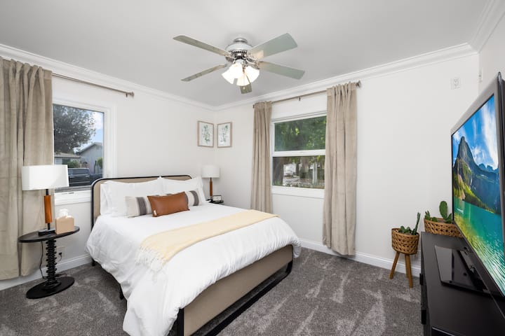 Every room is a perfect fit, offering comfort and space in just the right measure. 

(Bedroom two 12'4" x 9'10" First Floor)