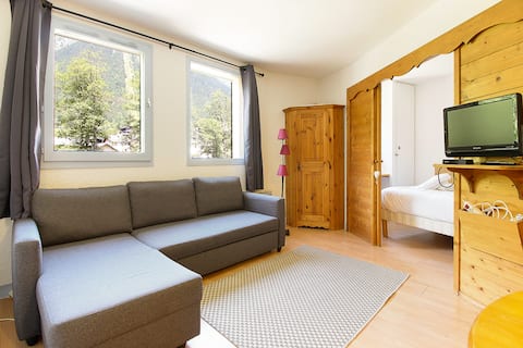 Annonce Airbnb populaire: Beautiful 33 m² 2-bedroom apartment in the center of Chamonix. à Chamonix Mont Blanc