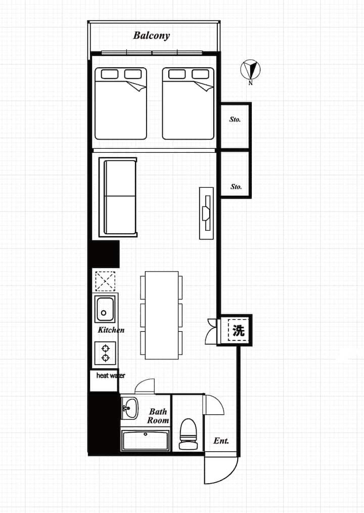 Station6min/shibuya Shinjuku Asakusa/airport/wifi - Harajuku