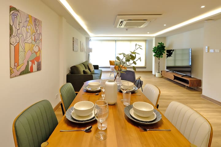 7#Boutique 3BR Family Suite in Center of Pratunam