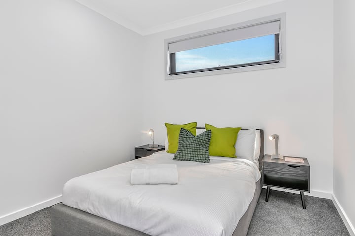 The third bedroom has a double bed, with central heating and air-conditioning in all three bedrooms ensuring year-round comfort.  
