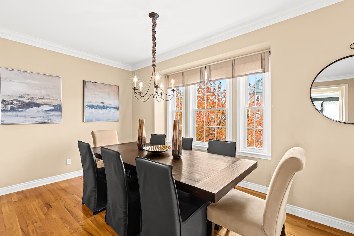 Dining room in the Howell property