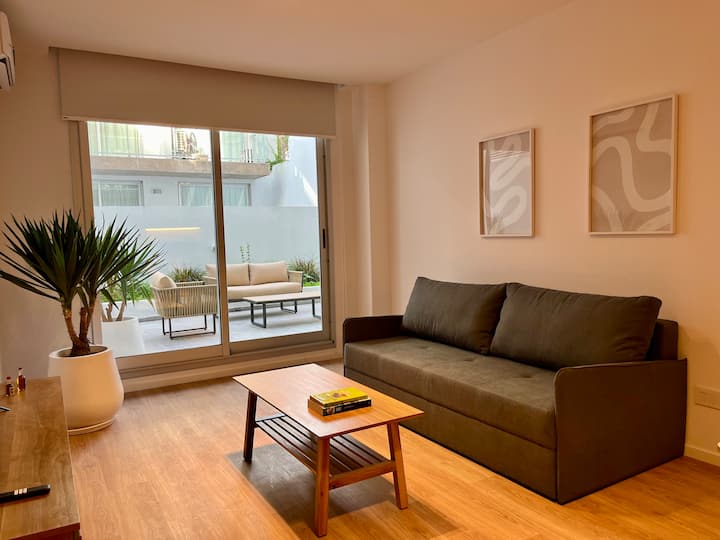 Современная квартира с 1 спальней в Barracas