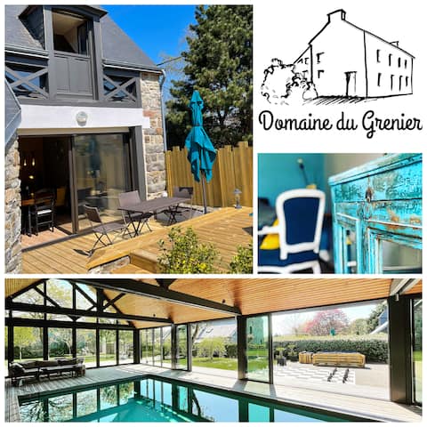 Cottage for 5 close to the sea with heated pool