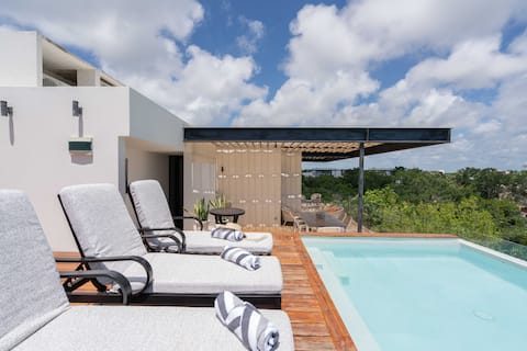 Private Paradise in Tulum,3bedrooms-PH7B