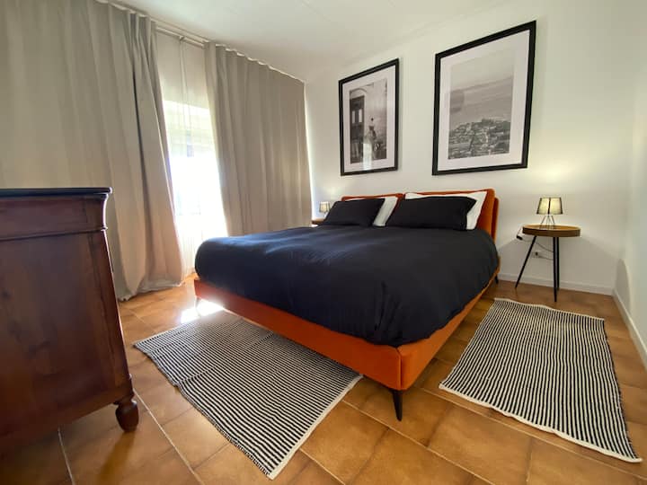 2nd double bedroom photographed in a "winter" version with warm duvet (in every season you will find everything you need for maximum comfort)