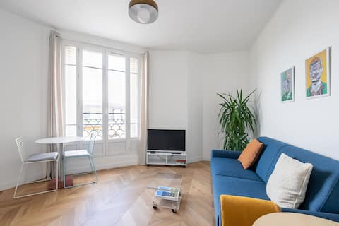 The Hubstay, Quiet 2-room  36 sqm flat near Paris